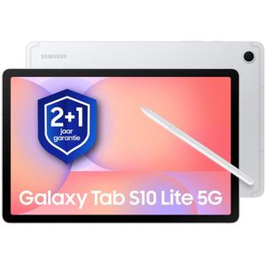 Samsung Galaxy Tab S10 Lite - Wifi - 256GB - Silver + 1 jaar extra garantie