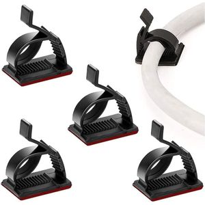 Kabel Clips - Zelfklevend - Kabelbinder - 50 Stuks - Kabelclips - Kabelhouder - Kabelbinder - Kabel organiser - Zelfklevend - Tape - Kabelbinders - Kabel Organisator - 50 stuks
