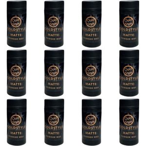 Gold style Powder Wax 12 stuks - Gold style - Haar, Haarstyling, Haarwax, Poeder Wax, Powder, Styling, Wax - 120.gr