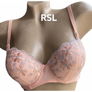 Bh push up met borduursel 70B/75A roze