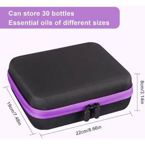 Etherische olietas - Waterdicht - Draagbaar - Paars