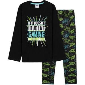 Jongens pyjama set voor kinderen en tieners - warme nachtkleding met lange mouwen