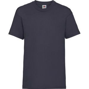 Fruit Of The Loom Kinder / Kinderen Unisex Valueweight T-shirt met korte mouwen (Donker Marine)
