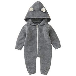 Baby Rompertjes met Rits en Capuchon - Comfortable en Schattige Onesies voor Pasgeborenen