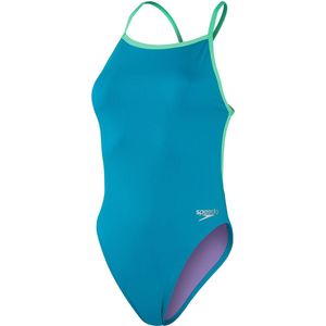 Speedo ECO+ SOLID VBACK - Badpak - Groen - Dames