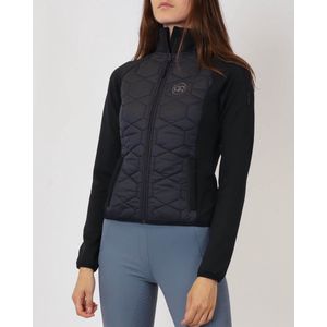 Rebel By Montar Jas Rebel By Montar Cube Quilted Hybrid Donkerblauw