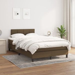 The Living Store Boxspringbed - Comfort Pocketvering - 120 x 200 cm - Duurzaam - Verstelbaar hoofdbord - Middelharde ondersteuning - Huidvriendelijk topmatras