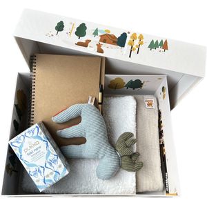 Baby cadeau meisje/jongen | Memory box | Kraamcadeau | babypakket | Origineel cadeau Wit - Teddy
