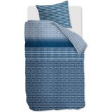 Beddinghouse Yori dekbedovertrek - Eenpersoons - 140x200/220 - Blauw
