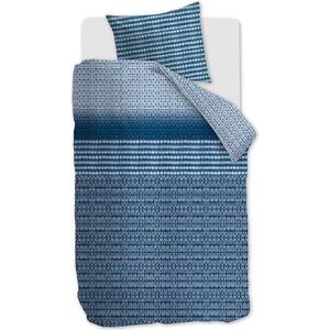 Beddinghouse Yori dekbedovertrek - Eenpersoons - 140x200/220 - Blauw