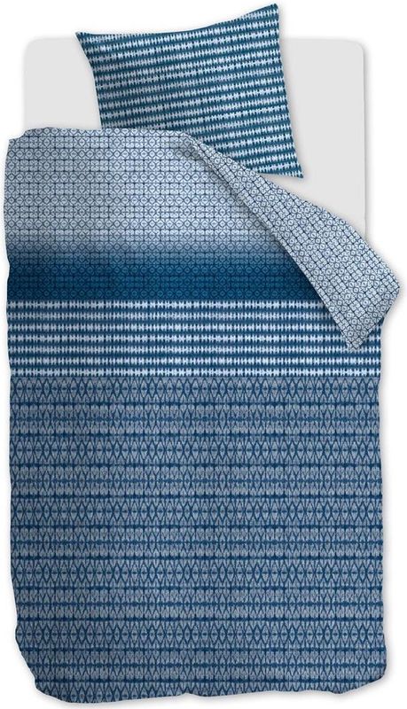 Beddinghouse Yori dekbedovertrek - Eenpersoons - 140x200/220 - Blauw