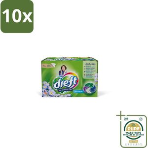 10 x Dreft - Wasmiddelcapsules - Blue Dreams - Frisse geurboost - 16 Wasbeurten - Grootverpakking - Wasmiddelcapsules - Wasmiddel - Wasmachine - Wasbeurt - Wasmiddel Voor Kleding