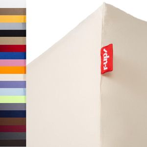 Hoogwaardig jersey hoeslaken - duurzaam en klimaatregulerend - 1 stuk - wit - Mako-katoen - 200 cm x 220 cm