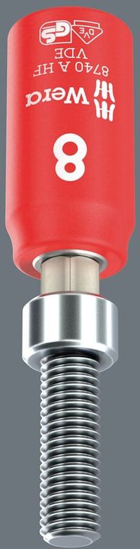 Wera - 8740 B VDE HF Zyklop Bitdop - Geïsoleerd - 1/4 - 4 mm