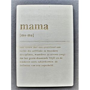 Houten Bedankje Mama | Cadeau kaart | Bedankkaart Mama | Mikki Joan