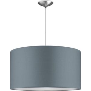 Home Sweet Home hanglamp Bling - verlichtingspendel Basic inclusief lampenkap - lampenkap 50/50/25cm - pendel lengte 100 cm - geschikt voor E27 LED lamp - lichtgrijs