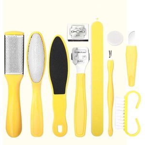 Scoby - Eelt Verwijderen Set - Eeltvijl - Pedicure Set - Schone en Eeltvrije Voeten - Geel