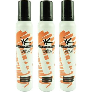 Kappers KIS Colour Styling Mousse Pearl Beige Haarverzorging Schuimtint - 3x200ml 3x200ml parelbeige/parelbeige