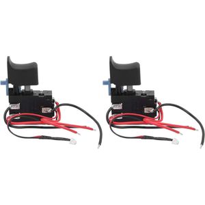 Vervangende Trekkerschakelaar voor Boormachine - Teeno 21V - Elektrisch Gereedschap - Kunststof Aluminium - 2 Stuks - Universele - Zoeken Elektrisch Gereedschap .