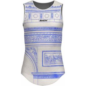 Santini Tdf Arrivée Arc De Triomphe 2025 Mouwloos Basislaag Paars XS Man,Vrouw