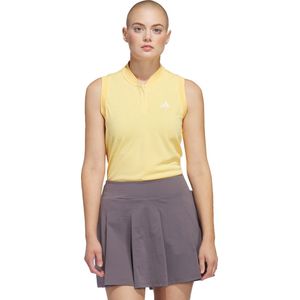 adidas Performance Ultimate365 Tour HEAT.RDY Mouwloos Poloshirt - Dames - Geel- M