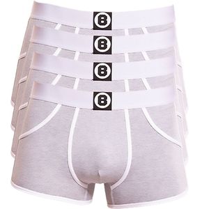 Bolas Underwear | Heren Boxershort | Katoen | Grey Marl | 4 Pack | Maat XXL