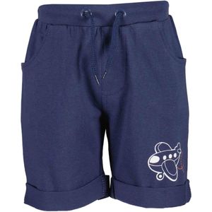 Blue Seven-Mini boys knitted shorts-Dark Blue