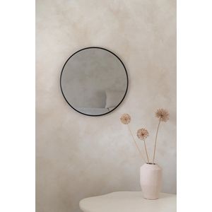 Nordic Style® Wandspiegel 60x60cm | Zwart | Scandinavische Spiegels | Cirkel | Wandspiegel | Badkamerspiegel | Gangspiegel