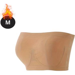 Livano BH Zonder Beugel - Zonder Bandjes - Push-up Bh's - Comfort Beha - Comfortabel - Sterk - Yoga - Dames - Khaki - Maat M