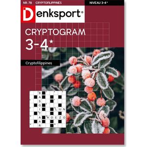 Denksport Puzzelboek Cryptofilippines 3-4*, editie 78