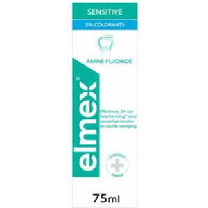 3x Elmex Tandpasta Sensitive 0% Colorants 75 ml