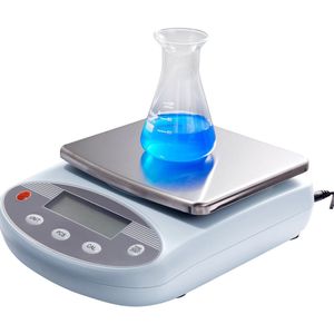 Lab Weegschaal, 2 kg Max Gewicht, 0.01 g Nauwkeurigheid, Met LCD Display en Kalibratiegewicht
