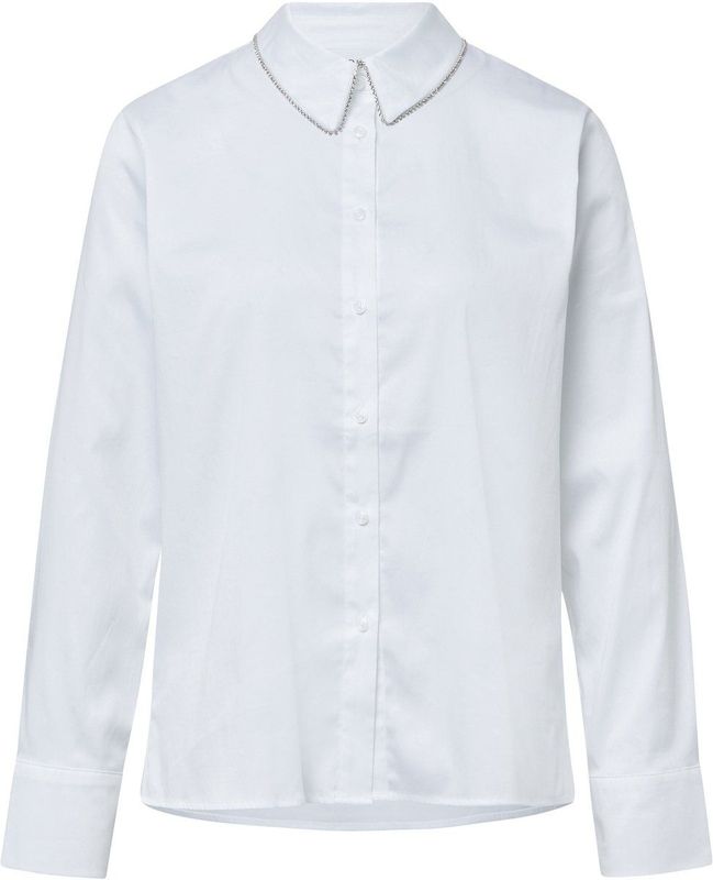 comma - Blouse - Katoenmix - Wit