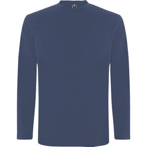3 Pack Denim Blauw Effen t-shirt lange mouwen model Extreme merk Roly maat XL