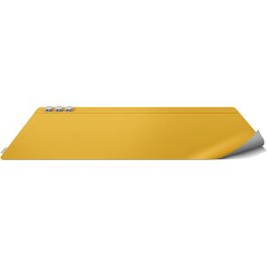 Uniq Hagen Reversible Bureau onderlegger - Canary Yellow / Chalk Grey