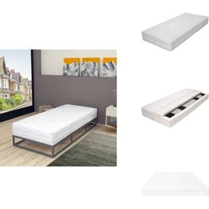 vidaXL Matras - Matrassen - Bedmatras - Bedmatrasen - Matras 7 Zone 20 cm pocketvering H3 80x200 cm