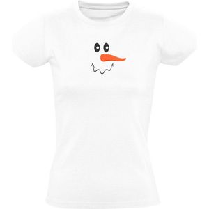 Sneeuwpop Dames T-shirt - kerst - christmas - kerstmis - feestdag - huisdier - winter - grappig