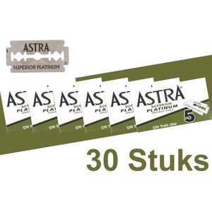 Astra Superior Platinum Scheermesjes - Double Edge Blades - Shavette - Safety Razor Blades - 30 stuks