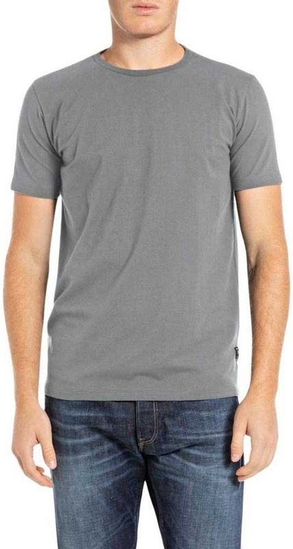 Replay - Basic T-shirt - Lead Grey - Heren - Regular Slim Fit