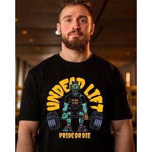 PRiDE oR DiE T-Shirt UNDEAD LIFT Katoen Zwart maat S