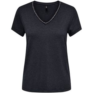 Only Moster T-shirt Blauw M Vrouw