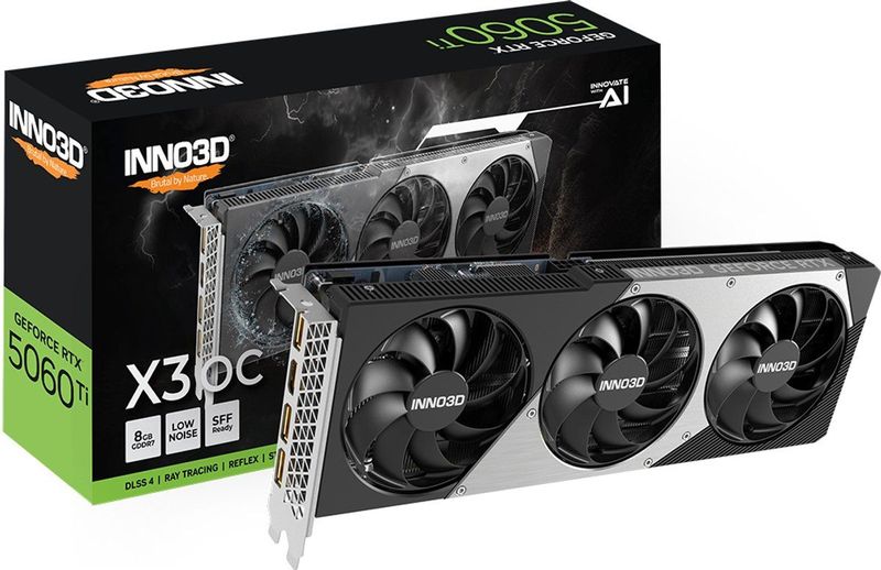 INNO3D - GeForce RTX 5060 Ti X3 OC - Videokaart - 8GB - GDDR7 - PCIe 5.0
