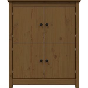 vidaXL Dressoir - Dressoirs - Kast - Wandkast - Dressoir 83x41,5x100 cm massief grenenhout honingbruin