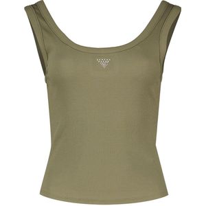 Guess - Triangle Bling Rib - Mouwloos T-shirt - Groen