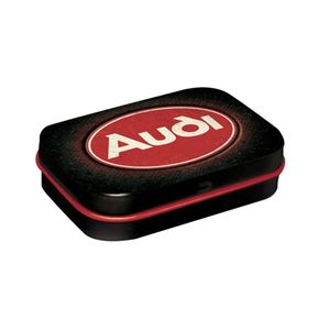 Pepermunt Blik Audi - Logo Red Shine 4 x 6 cm