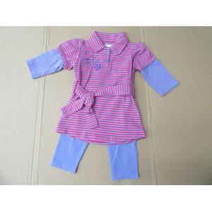 Dirkje  ,  Kleedje+ legging Bovenkledij Baby Jurk Maat 74