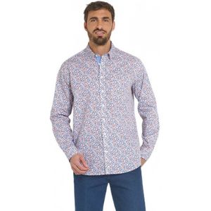 Popeline overhemd met print