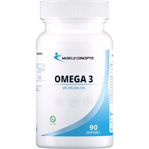Omega 3 - Visolie - Essentiële vetzuren - 90 softgels | Muscle Concepts