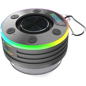Draadloze Bluetooth Doucheluidspreker - IPX7 Waterdicht met FM-Radio en LED-Display
