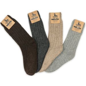 green-goose® Alpaca Sokken Unisex - Maat 44-47 - Zwart - Heerlijk Zacht Alpacawol